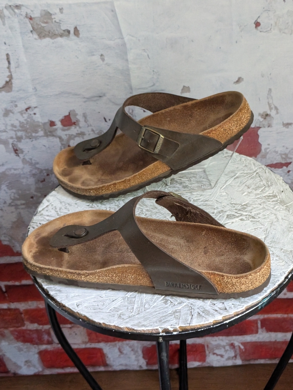 Birkenstock Women's 11 Sandals Brown Hardware